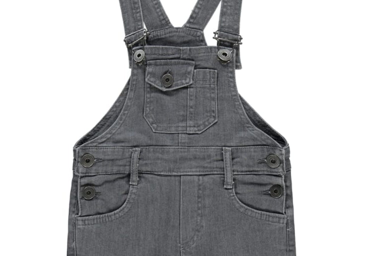 Salopette en jean gris