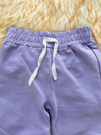 Ensemble fille violet avec motif licorne