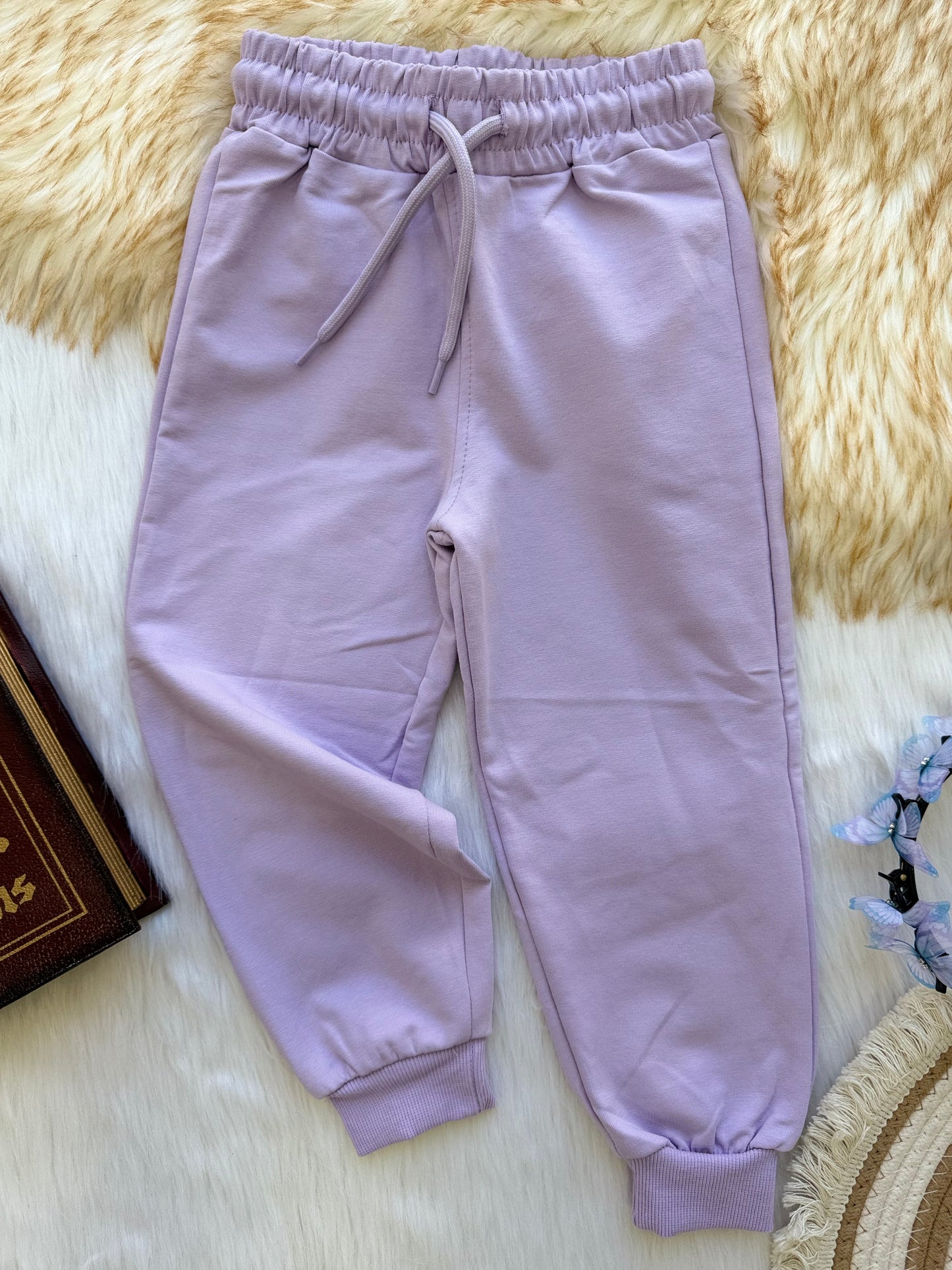 Ensemble fille violet avec motif licorne