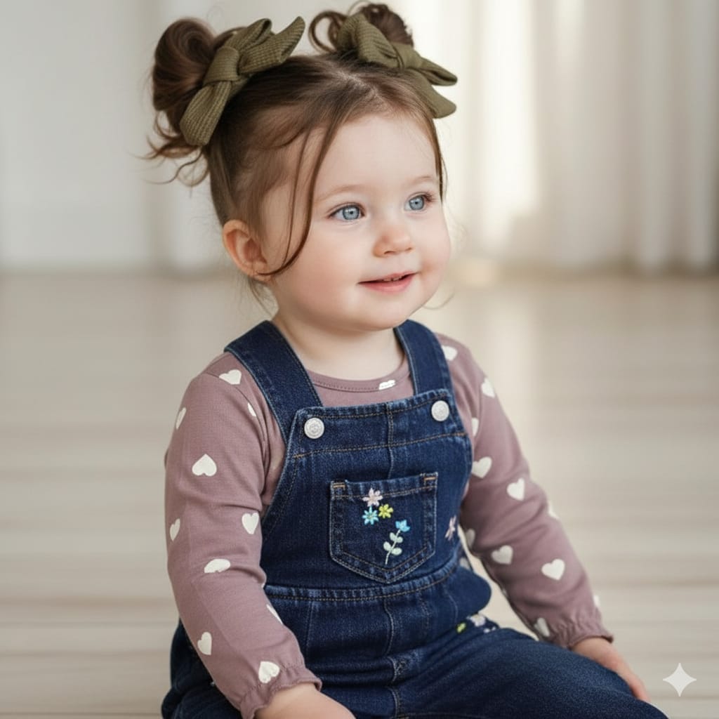 Saloppette en Jean Florale