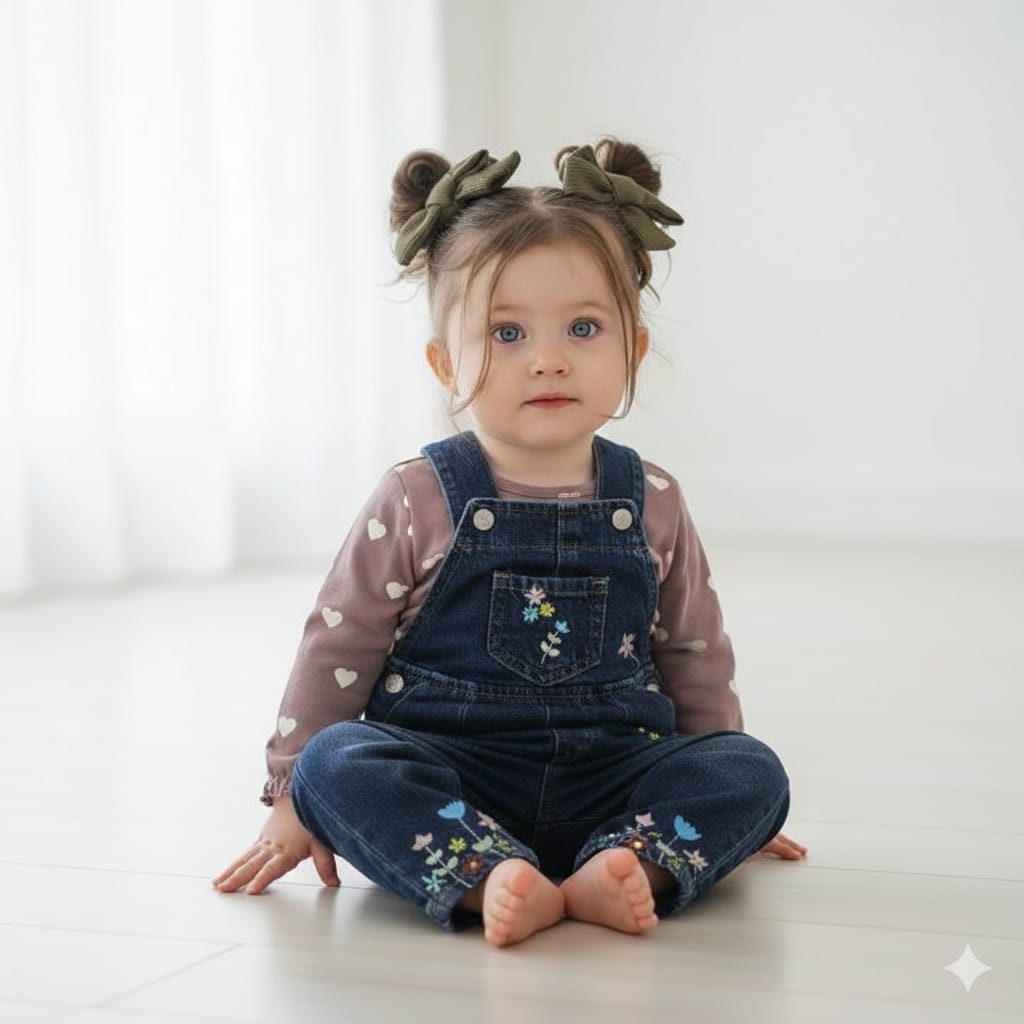 Saloppette en Jean Florale