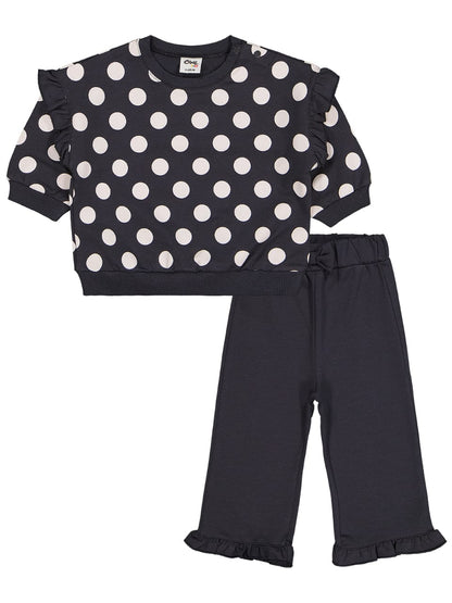 Ensemble bébé pois élégant