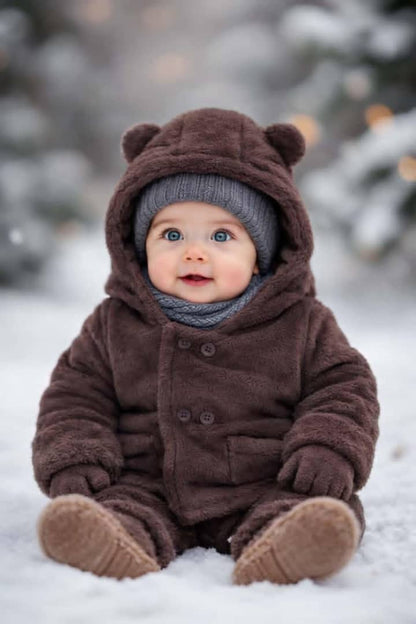 Veste enfant chaude avec capuche